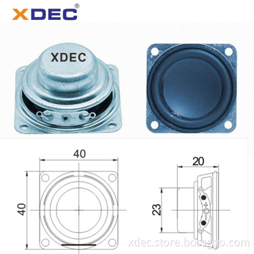 40mm AI robot neodymium 4ohm 3w speaker